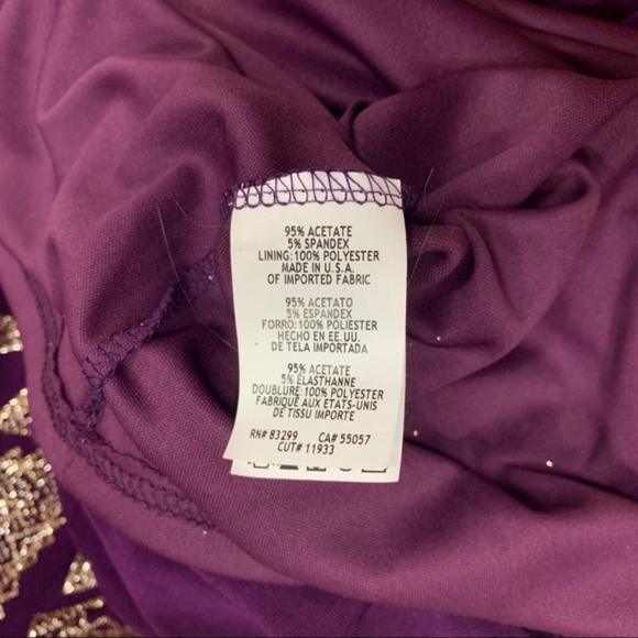 JUMP Women's Sleeveless Glitter Gown - Picture 6 of 6